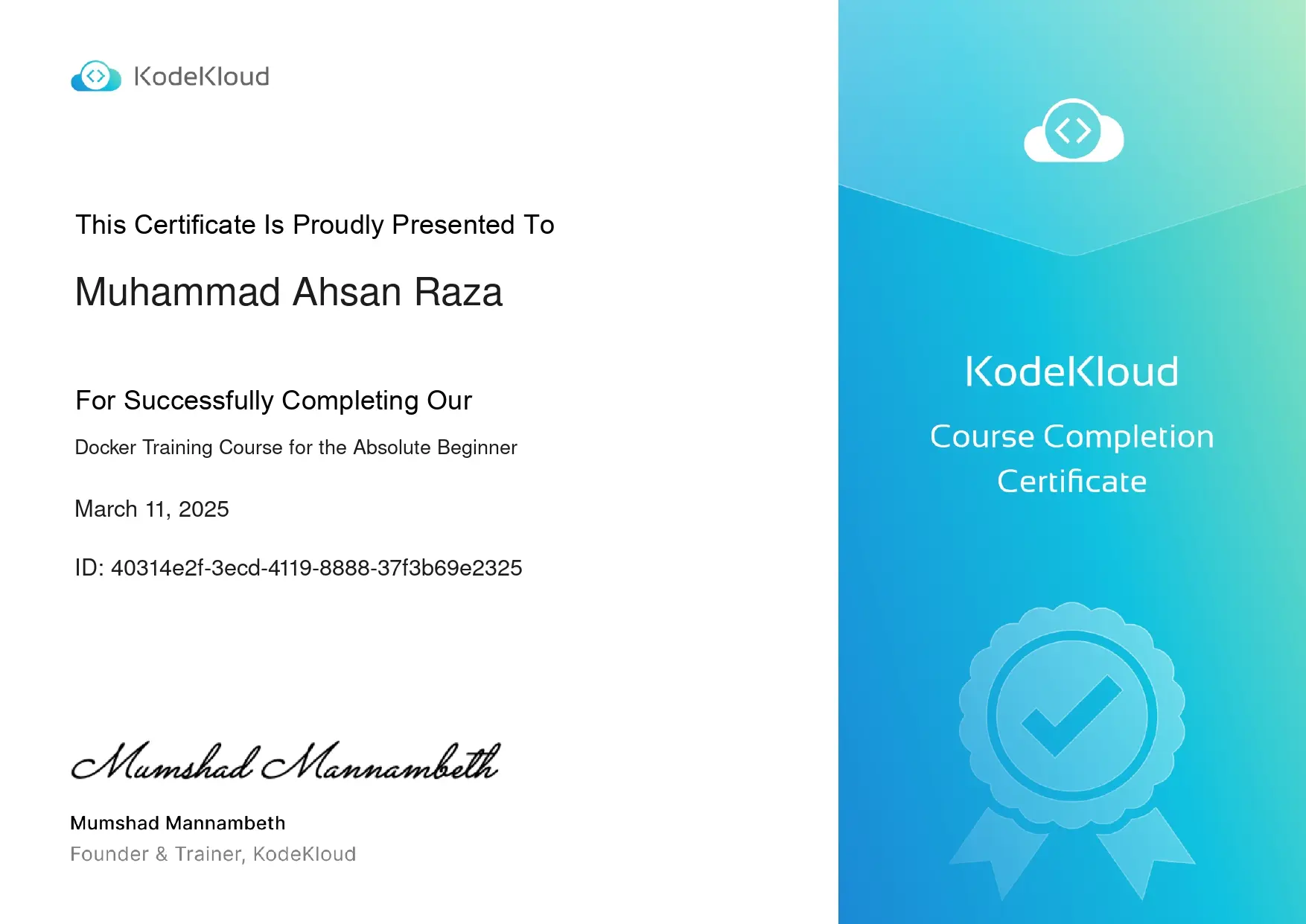 Docker Certificate