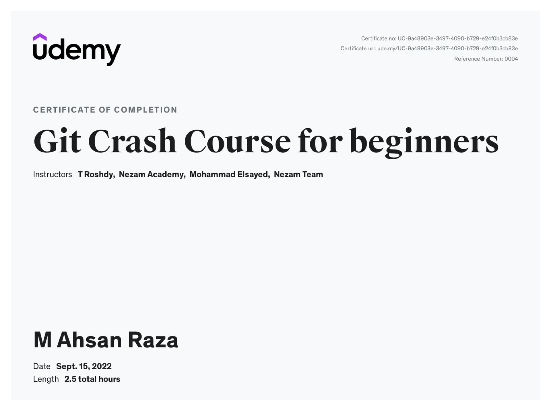 Git Certificate